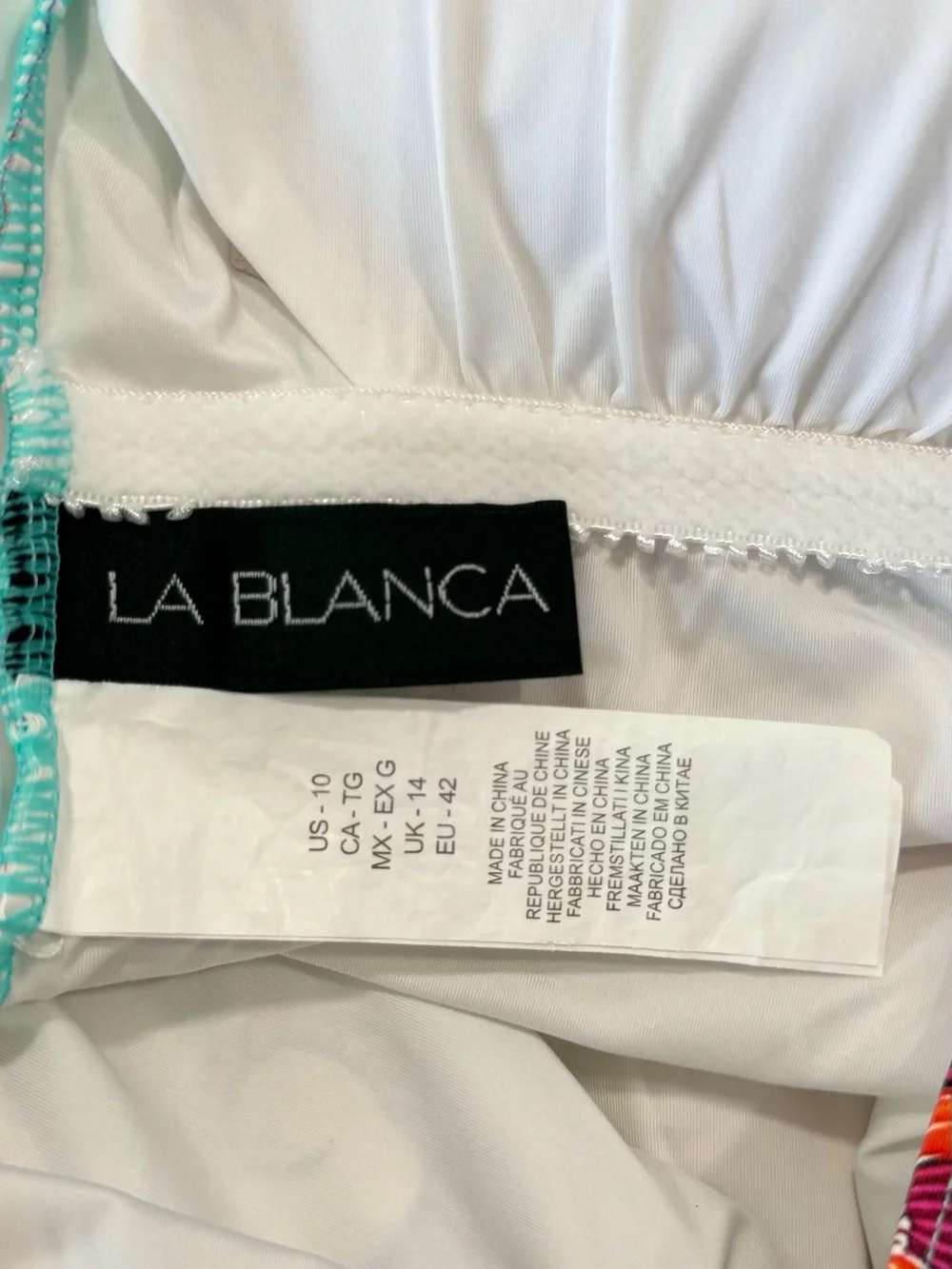 La Blanca Tropical Floral One-Piece Swimsuit - Green, Blue, Pink, Orange